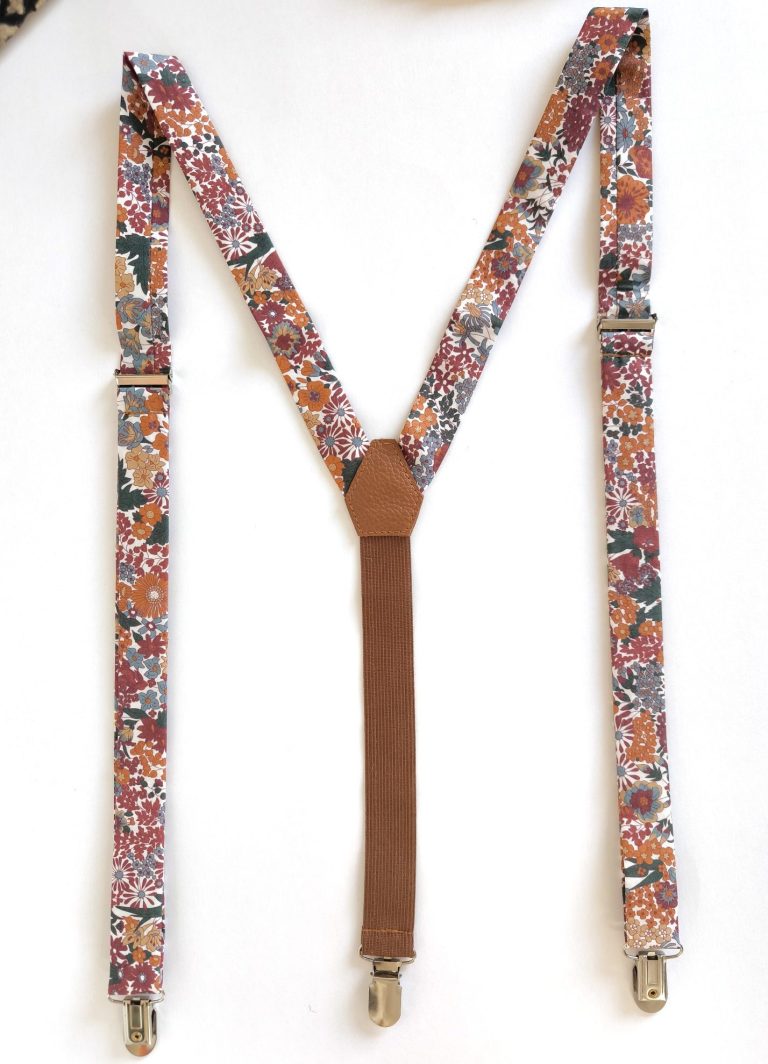 Bretelles liberty terracotta