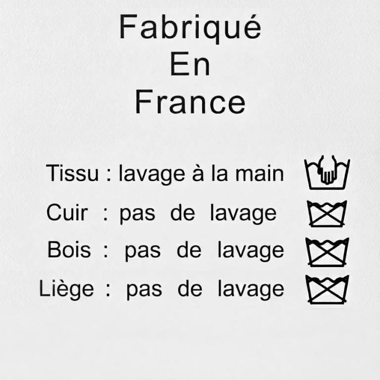 Étiquette d'entretien des accessoires Noeud M'oublie Pas